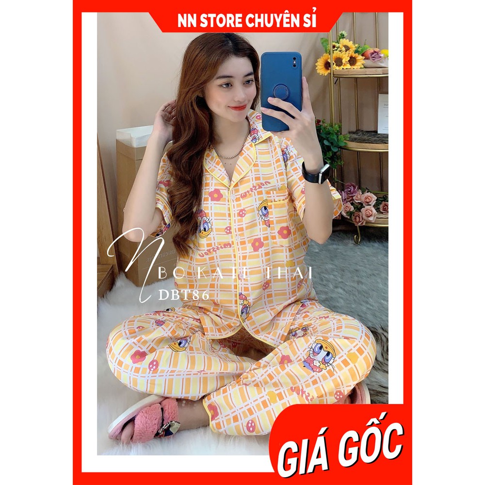 Đồ bộ pijama nữ mặc nhà phom 60kg chất kate thái mềm mịn in hình doremon in hình hoạt hình dễ thương DBT tổng hợp