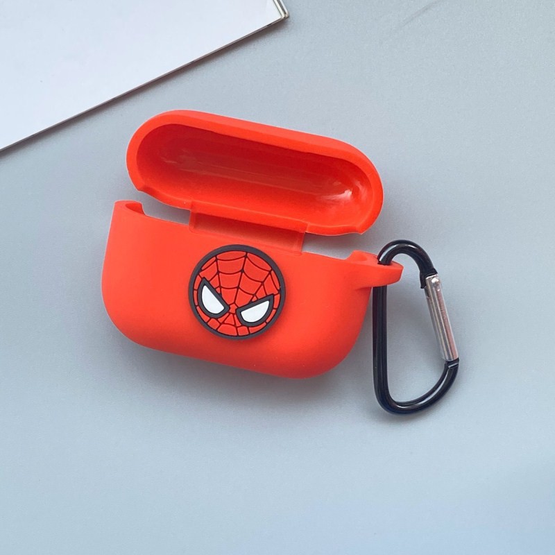 Bao Ốp AirPods Pro Silicon Dẻo Siêu Anh Hùng Marvel Có Tặng Móc Khóa