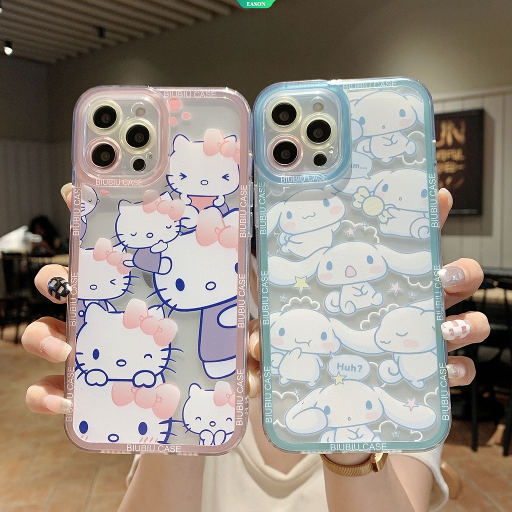SANRIO Ốp Điện Thoại Trong Suốt In Hình Kuromi Cho iPhone13 13Pro 13Promax 12 12Pro MAX 11 Pro X XS MAX XR 7 8 Plus