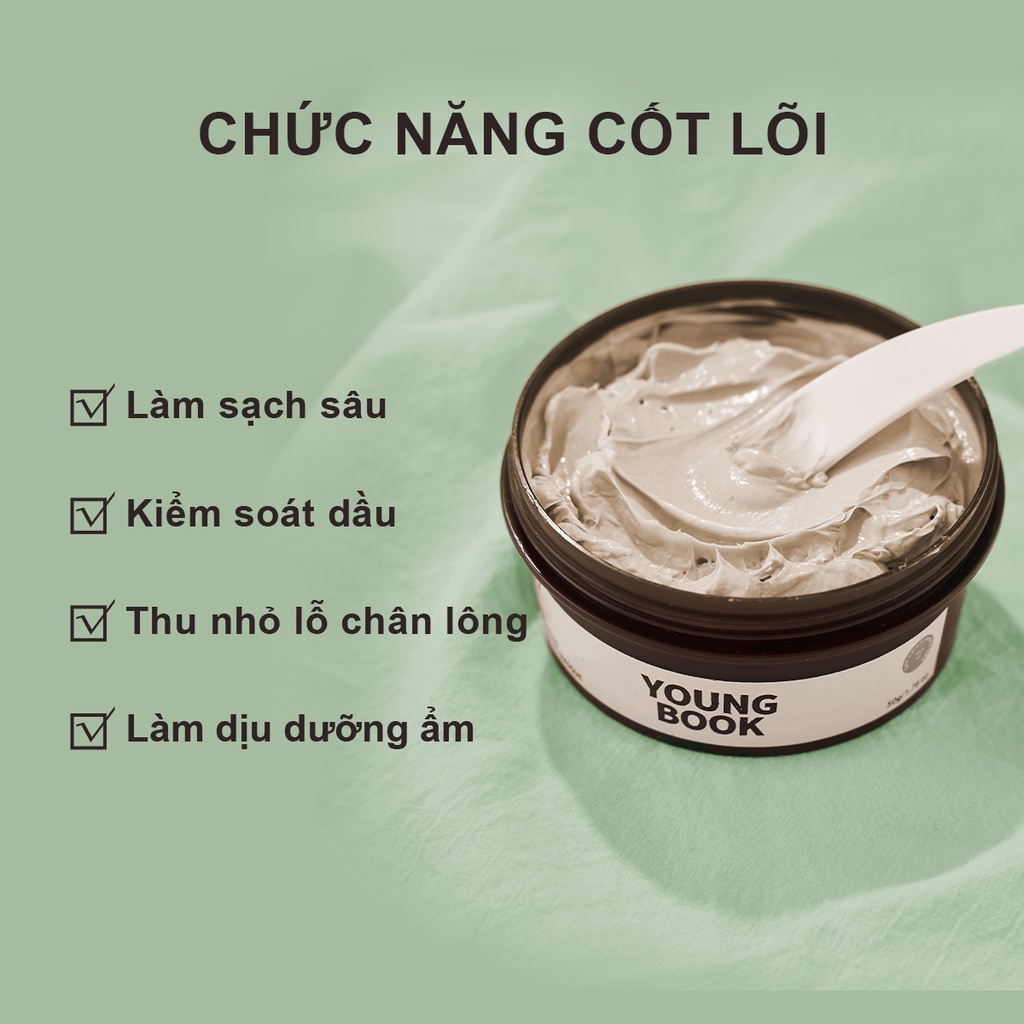 Mặt Nạ Youngbook Lột Mụn Đầu Đen Làm Sạch Sâu Cho Nam Nữ 50g | BigBuy360 - bigbuy360.vn