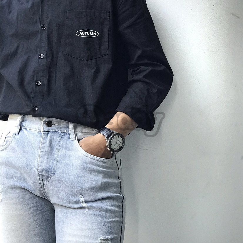 Quần Jean Nam Màu Xanh Nhạt ✔️Rách Gối ✔️Cao Cấp ✔️Jean Co Dãn [Freeship] Cam Kết Đổi Trả [#1991] | BigBuy360 - bigbuy360.vn