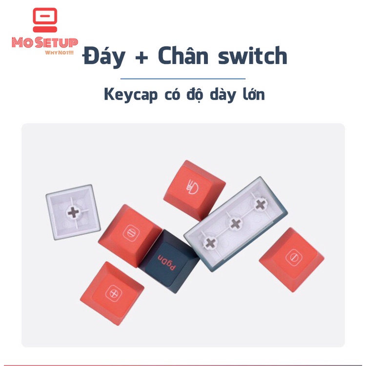 Keycap PBT Bento Dye-Sup Profile Cherry - Phù hợp tất cả các Layout 61,68,84,98,TKL,Fullsize