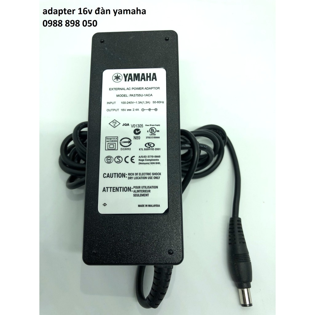 Adapter nguồn đàn Yamaha S950 S970 16v-made in malaysia