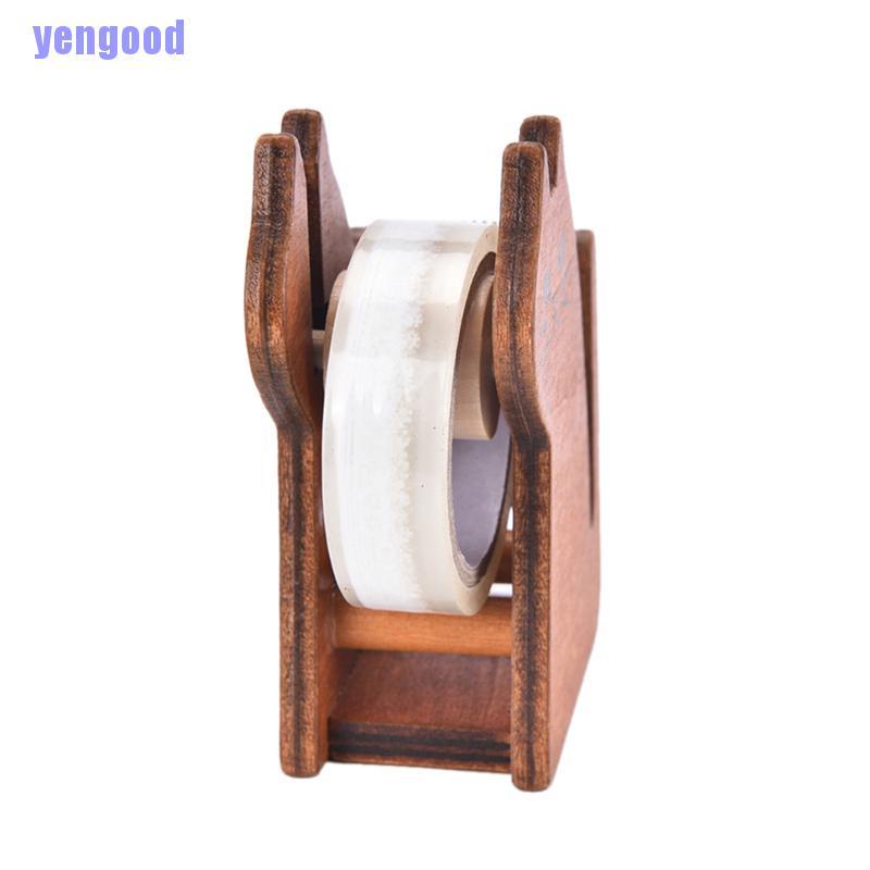 Dụng cụ cắt băng keo bằng gỗ hình mèo xinh xắn