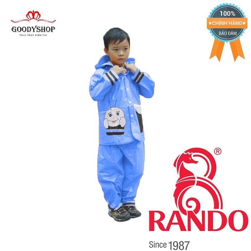 <Dành cho bé> Áo mưa trẻ em bộ ong mật Rando CSPS-19 Size 6 cho bé có chiều cao từ 1.5 – 1.6M GOODYSHOP