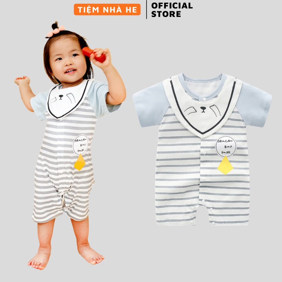 Body Đùi Cho Bé Trai Bé Gái Tiệm Nhà He Đồ Liền Thân Chất Cotton Họa Tiết Dễ Thương Fullsize 0-2 Tuổi