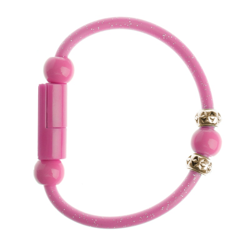 Cáp Sạc Truyền Dữ Liệu USB Type C Thiết Kế Dạng Vòng Đeo Tay Thời Trang Cho Điện Thoại Android