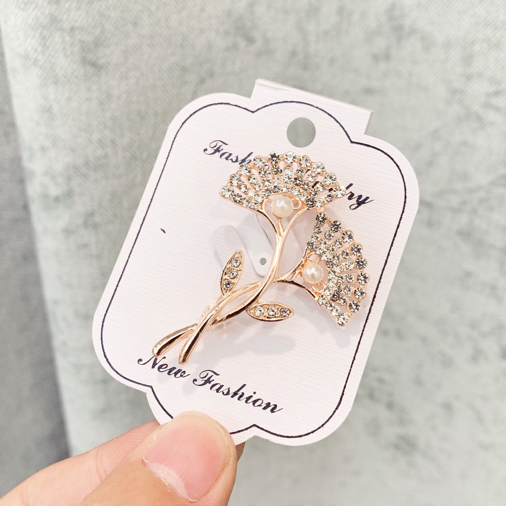 Trâm Cài Áo Hợp Kim Đính Đá Và Ngọc Trai Cao Cấp Thời Trang Năm 2022