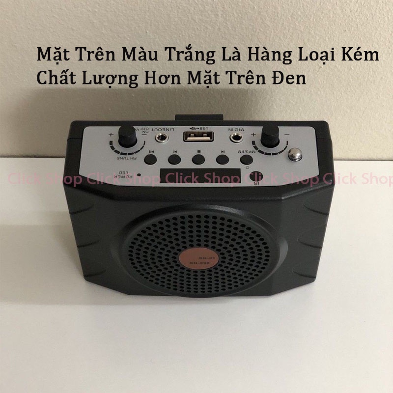 Máy Trợ Giảng SN-898 Hỗ Trợ Bluetooth, USB, Thẻ Nhớ Chuyên Dùng Cho Giao Viên Hướng Dẫn Du Lịch Bán Hàng Rong Và Mọi Nơi