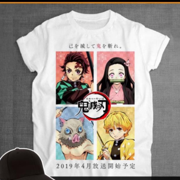 Vải Cotton Siêu Xịn ÁO THUN KIMETSU NO YAIBA NAM NỮ VHL Store