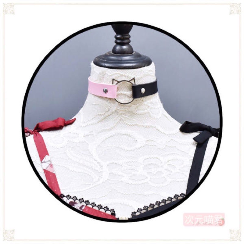 YASLC0014-Vòng cổ choker tai mèo punk gothic