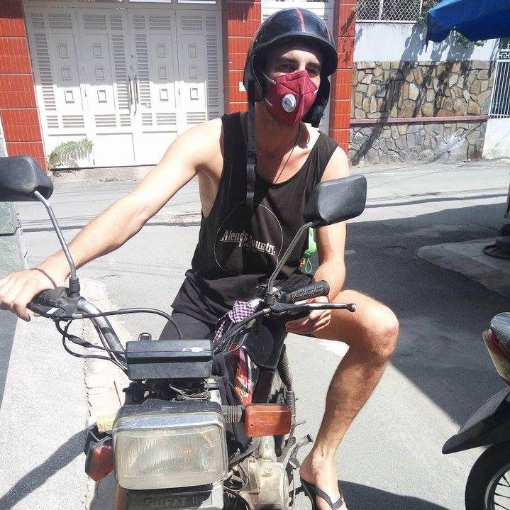 Combo 05 khẩu trang (size L) AQblue Moto - Motorbike Pollution Mask (5 khẩu trang cao cấp)