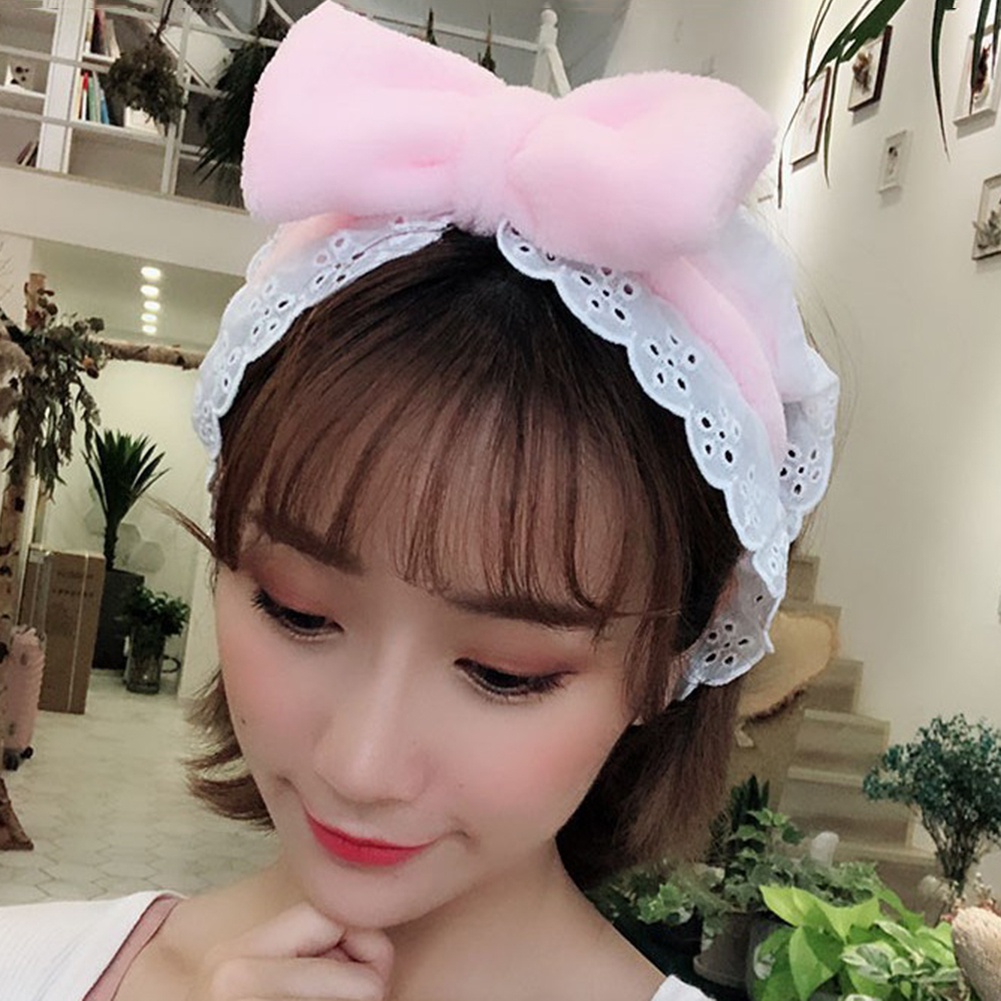 Băng Đô Co Dãn Đính Nơ Xinh Xắn Cho Nữ