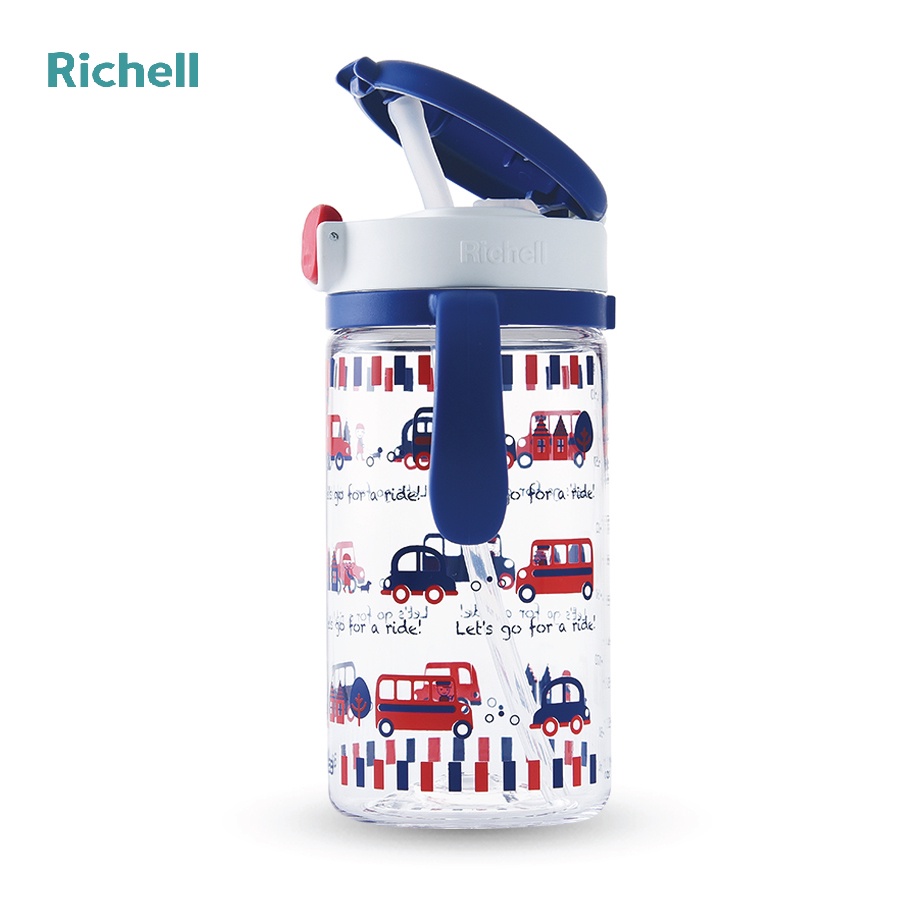 Cốc ống hút Richell Aqulea 320ml