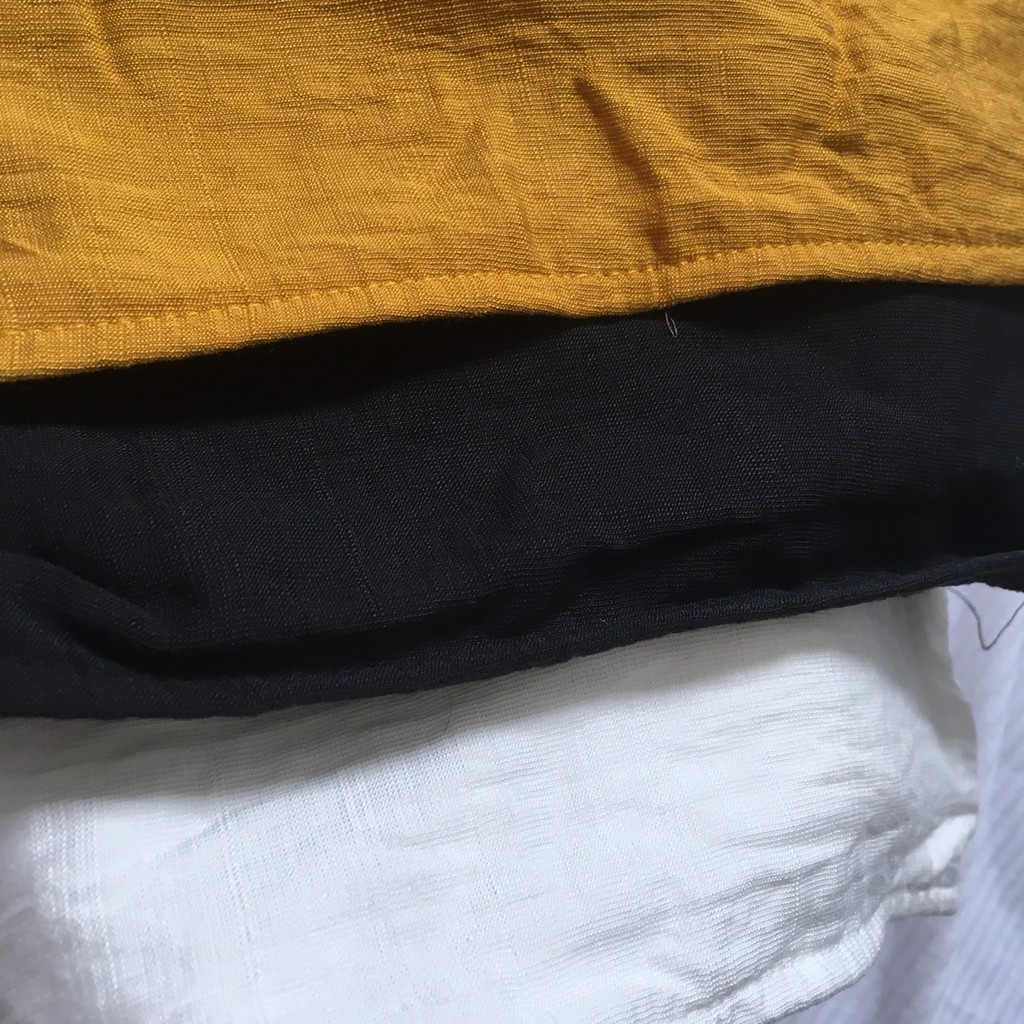 Áo croptop nhún ngực trễ vai tay phồng