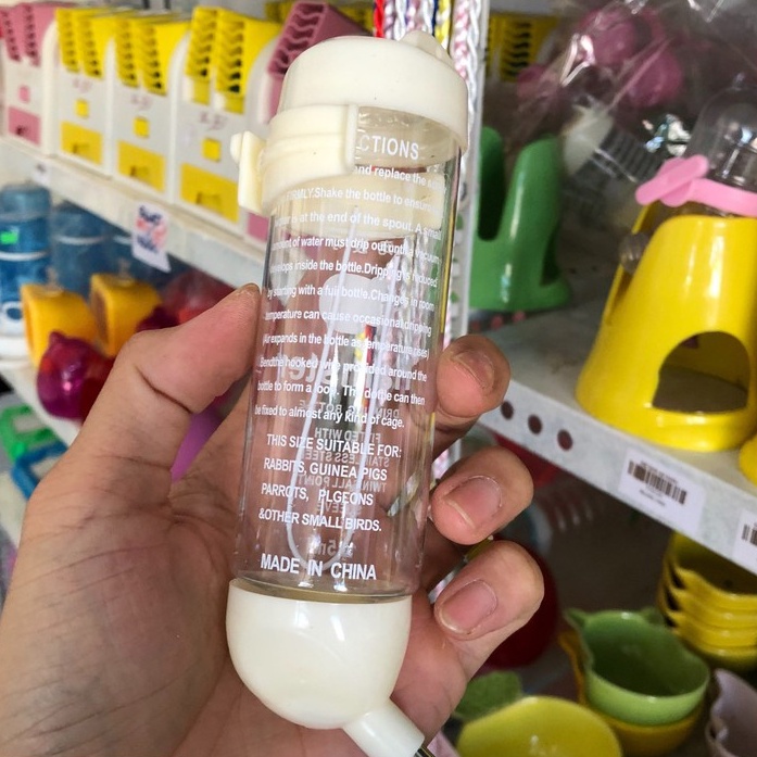 Bình nước hamster, loại bi 125ml cho sóc, bọ, nhím, thú nhỏ