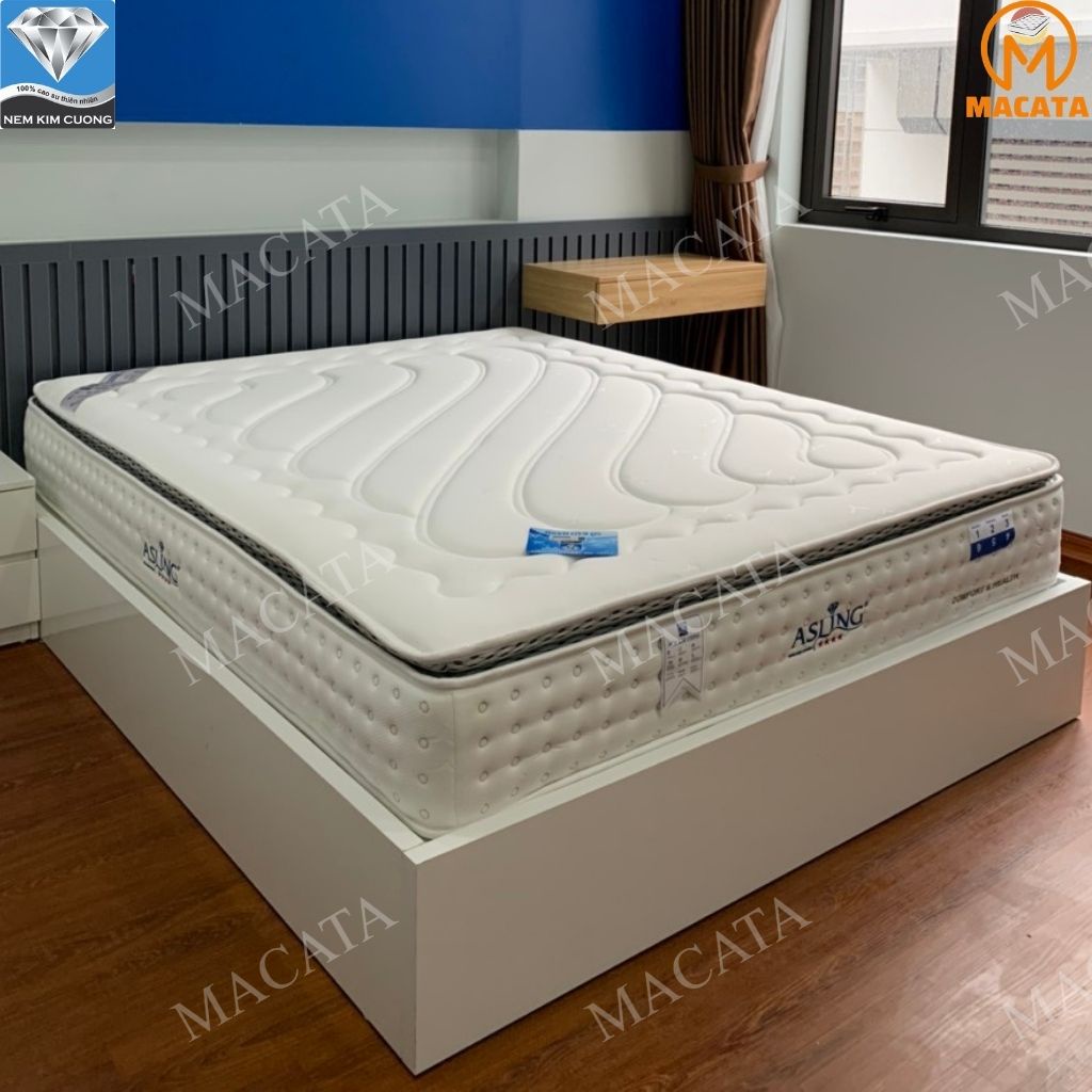 Nệm lò xo KIM CƯƠNG túi độc lập ASLING 4 sao cao cấp chuẩn khách sạn chính hãng giá tốt bảo hành 10 năm LX1004