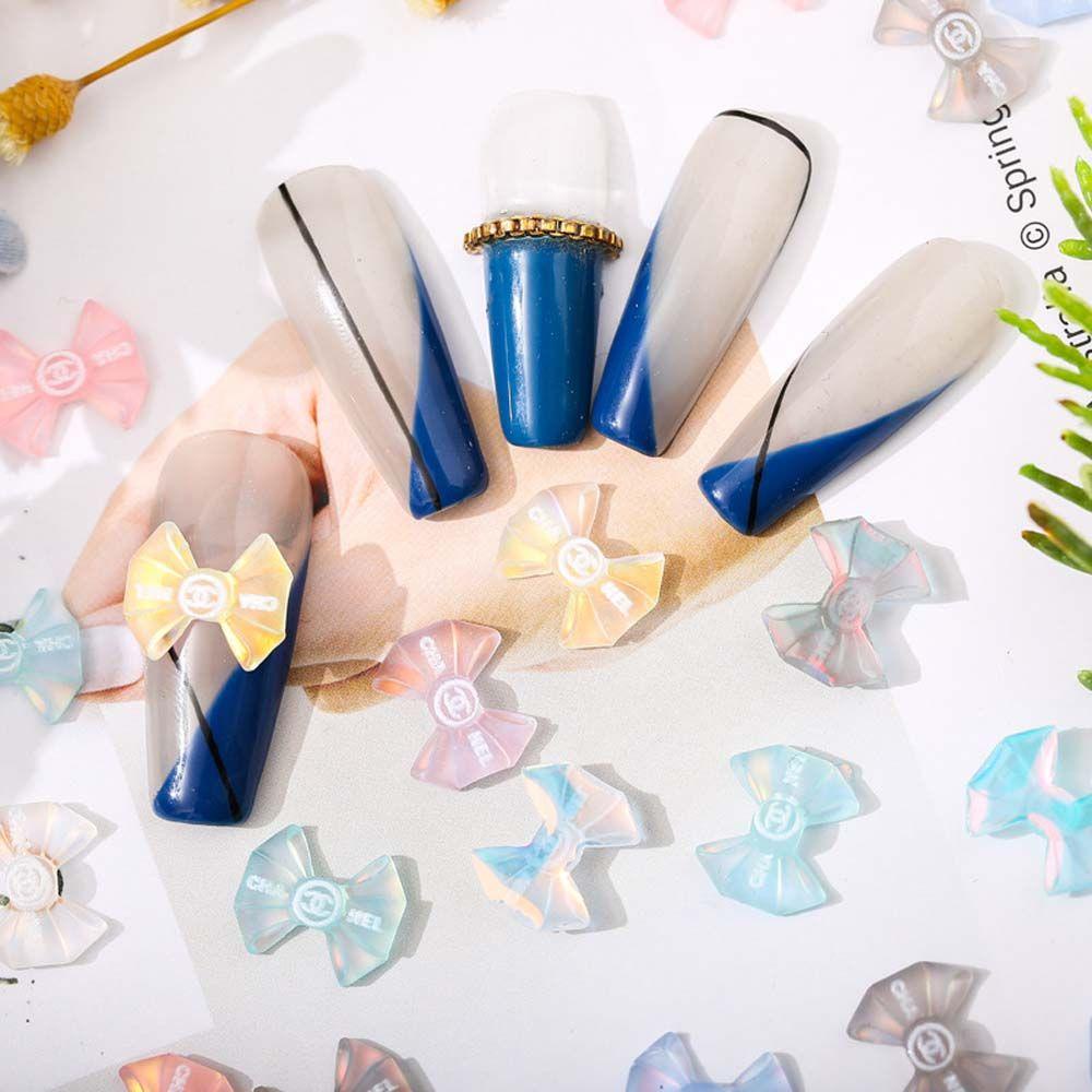 Set 20 Phụ Kiện Nơ 3D Trang Trí Móng Tay Sau Lưng