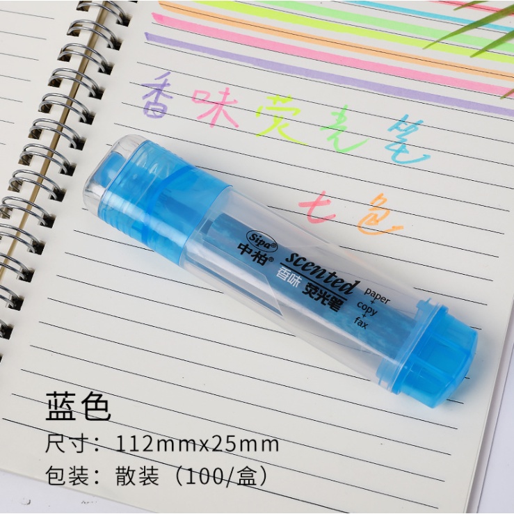 Bút highlight dạ quang đánh dấu dòng nhiều màu có mùi thơm Scented