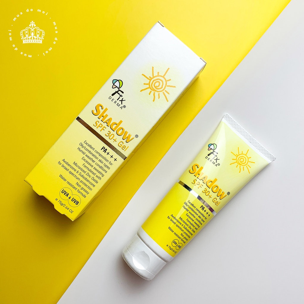 Kem Chống Nắng Fixderma Shadow SPF50 Cream - SPF30 Gel 75G - Muadomoi