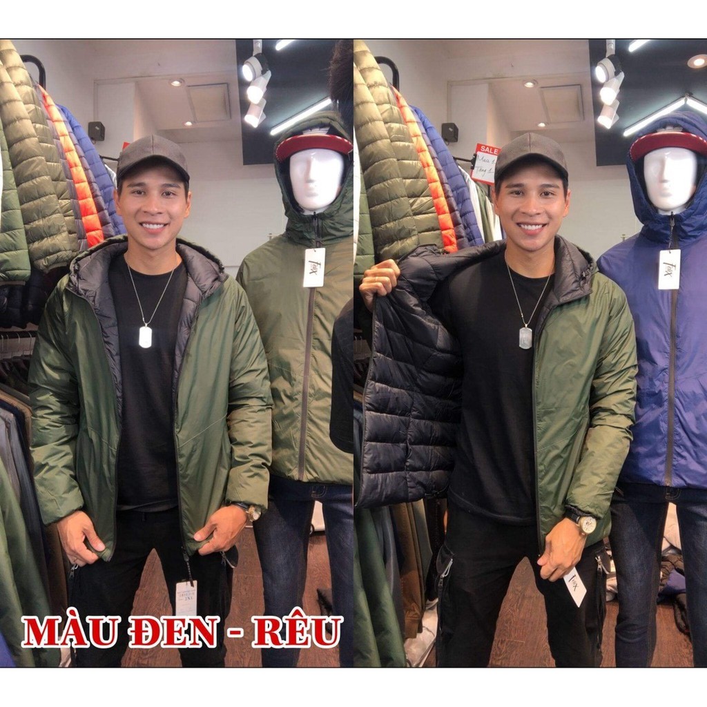 Áo Phao Nam 2 Mặt, Áo Phao Lông Vũ Siêu Ấm, Đủ Size Cho Cả Nam Và Nữ Từ 40-88kg PN | BigBuy360 - bigbuy360.vn