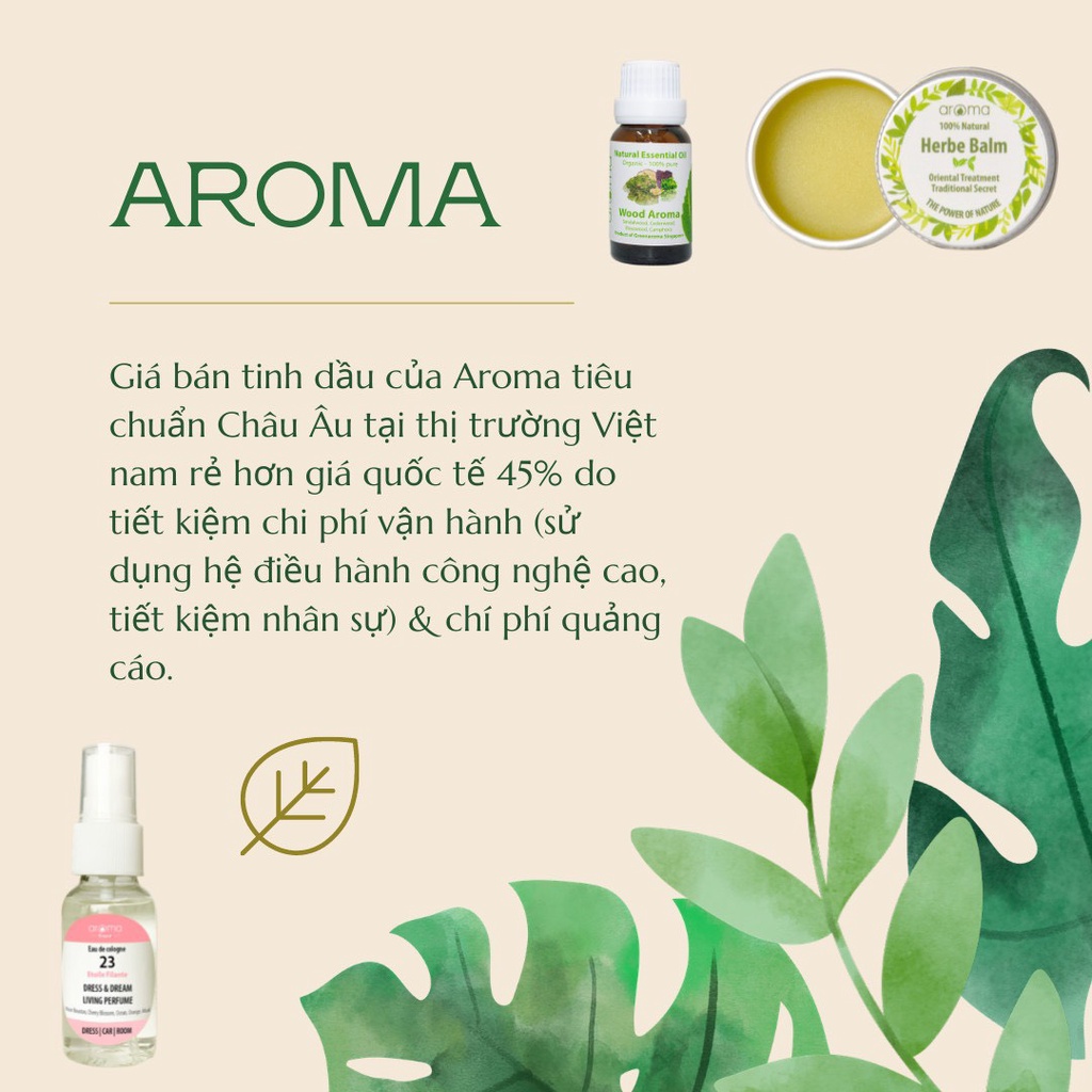 Combo Máy Xông Tinh Dầu Mini Và Tinh Dầu Nguyên Chất AROMA 10ml