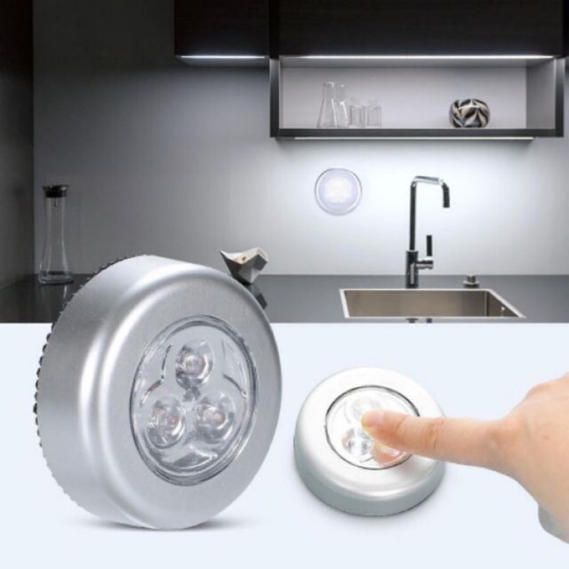 Đèn LED 3 bóng không dây cảm ứng chạm tiện dụng