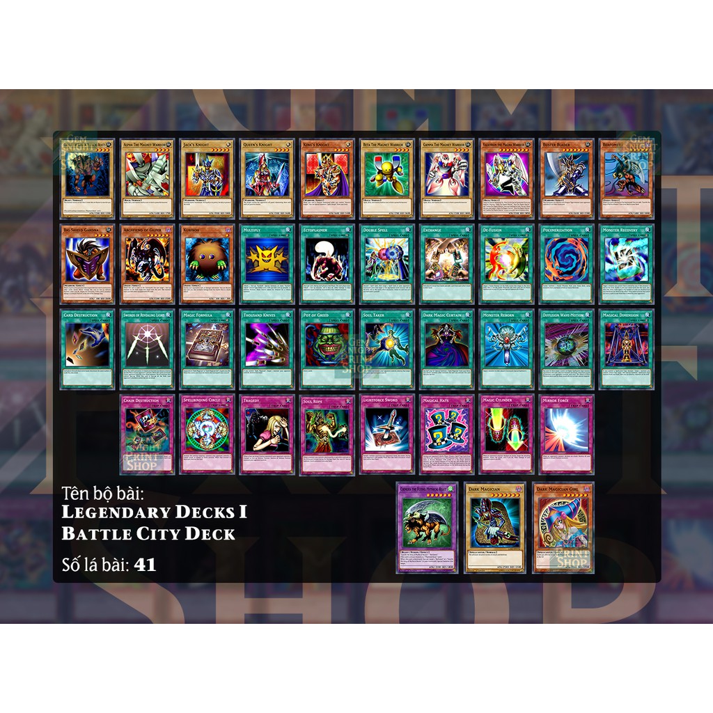 Bộ bài Yugioh - Legendary Deck I - Battle City Deck