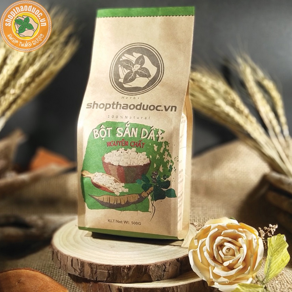 Bột Sắn Dây ta cao cấp gói 500g - Bột được lắng lọc 18 lần nước - Giúp thanh nhiệt - Giá tốt khi mua từ 2 gói