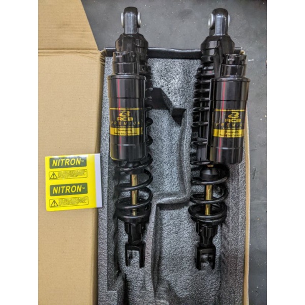 Phuộc RCB NITRON bình dầu full đen ty vàng dành riêng cho SHVN 38cm