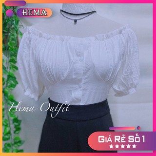 (RẺ NHẤT) Áo kiểu nữ trễ vai xinh