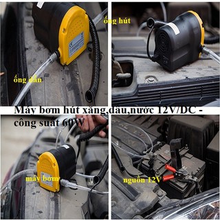 máy bơm hút xăng dầu 12V