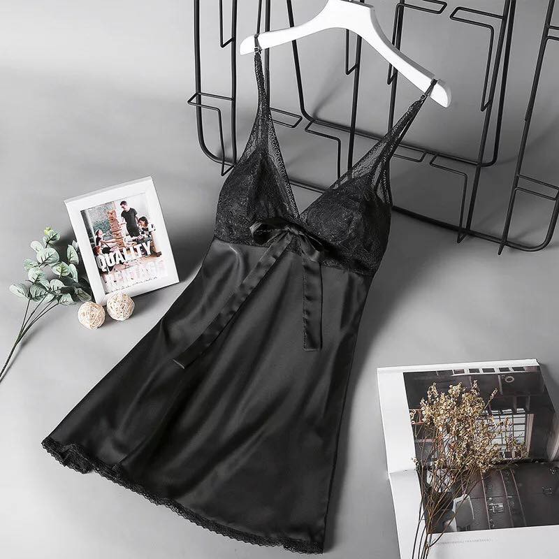 Váy ngủ lụa satin sexy KELLY WANG SX157 | BigBuy360 - bigbuy360.vn