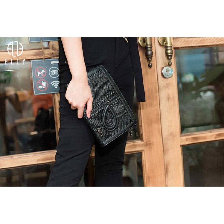 Túi clutch nữ cao cấp da thật ELLY – EC12