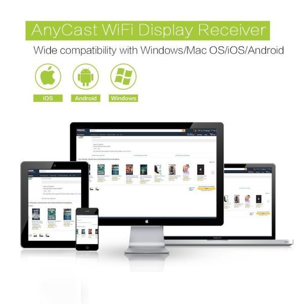 Blackhole Thiết bị kết nối wifi AnyCast 1080P 2.4G HDMI DLNA Airplay Miracast