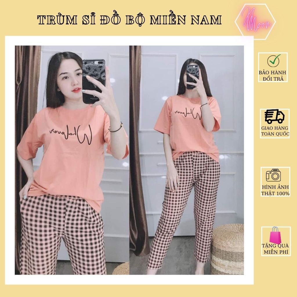 ❤️[KHAI TRƯƠNG BÁN GIÁ VỐN] Đồ bộ thun cotton mặc nhà, đồ bộ nữ đẹp chất liệu thun cotton co giãn 4 chiều