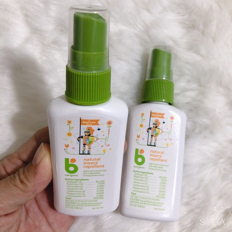 Tinh dầu xịt chống muỗi Babyganics 59ml - 177ml - Mỹ