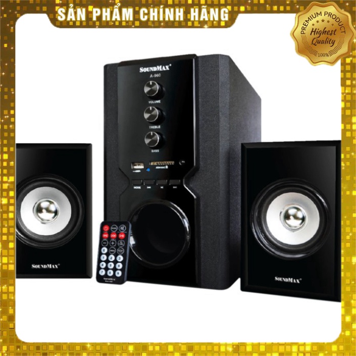 Loa Vi Tính SoundMax A-960/2.1 40W Tích Hợp Bluetooth 4.0 - Hàng Chính Hãng