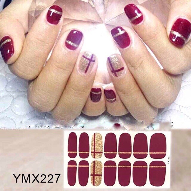 Set dán móng tay nails dán nghệ thuật nhiều màu - có ngay bộ móng đẹp trong 5 phút (Nail wraps / Nail stickers)