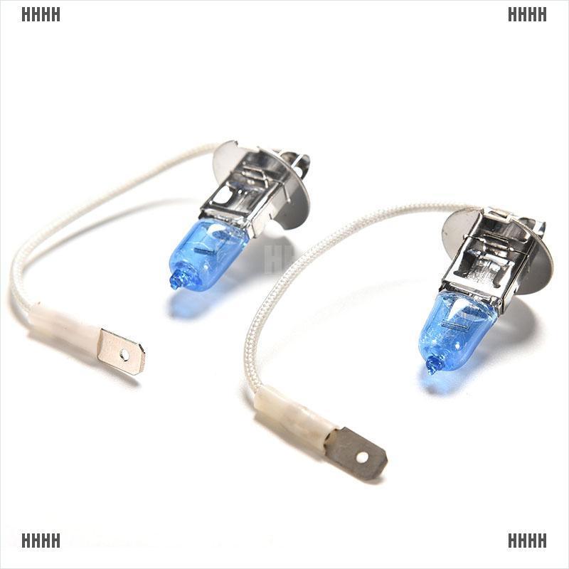 Set 2 Bóng Đèn Halogen H3 100w 12v Siêu Sáng Cho Xe Hơi