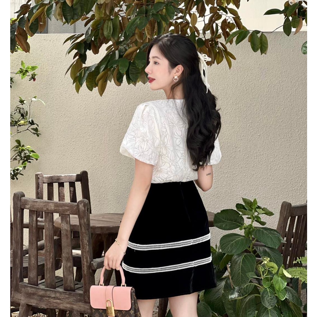 Set Đồ 𝐋’𝐄́𝐓𝐑𝐀𝐍𝐆𝐄𝐑 Jima Chất Liệu Ren cao cấp