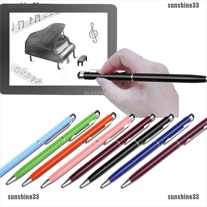 1 / 5 / 10 Bút Bi Cảm Ứng 2 Trong 1 Cho Ipad Iphone Tablet Smartphone