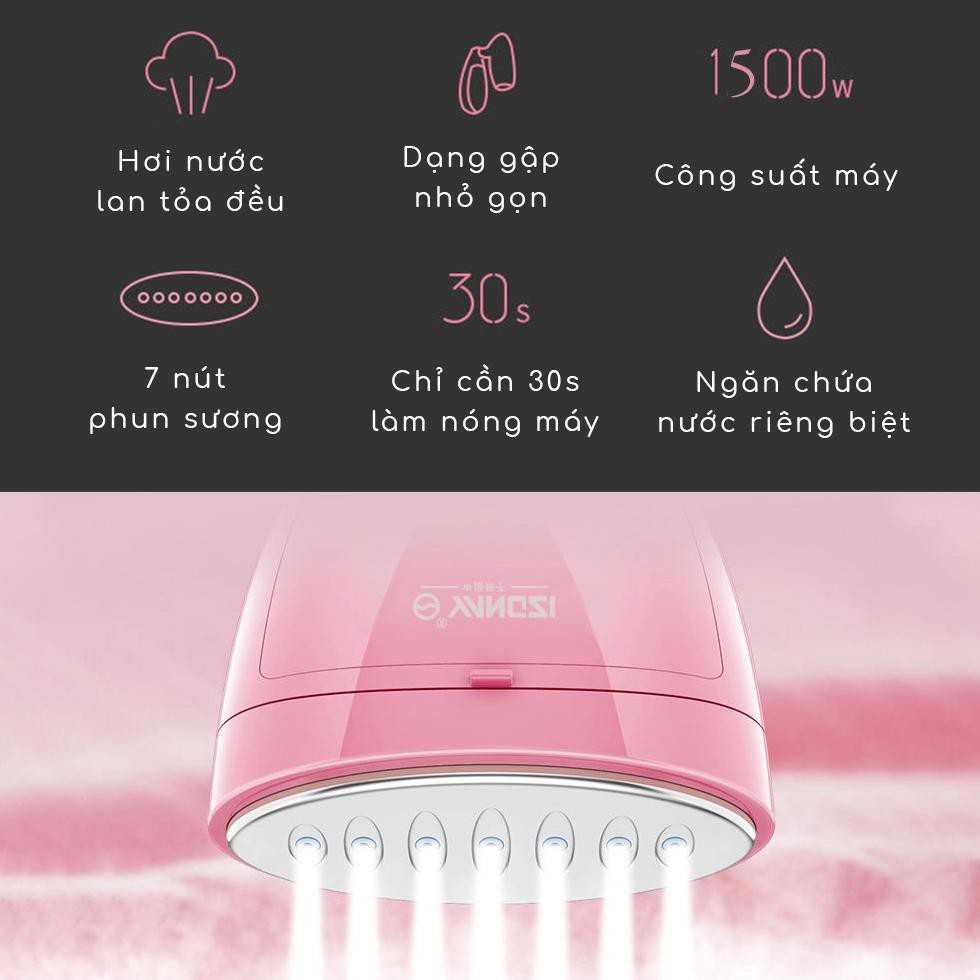 BÀN LÀ HƠI NƯỚC CẦM TAY SOKANY 3060  CÔNG SUẤT 1500W, BÀN ỦI HƠI NƯỚC SONAKY MẪU MỚI 2020