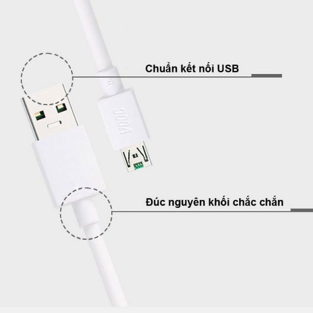 Cáp sạc nhanh Type C & Micro - Vooc oppo chính hãng (4A) - Việt Linh Store