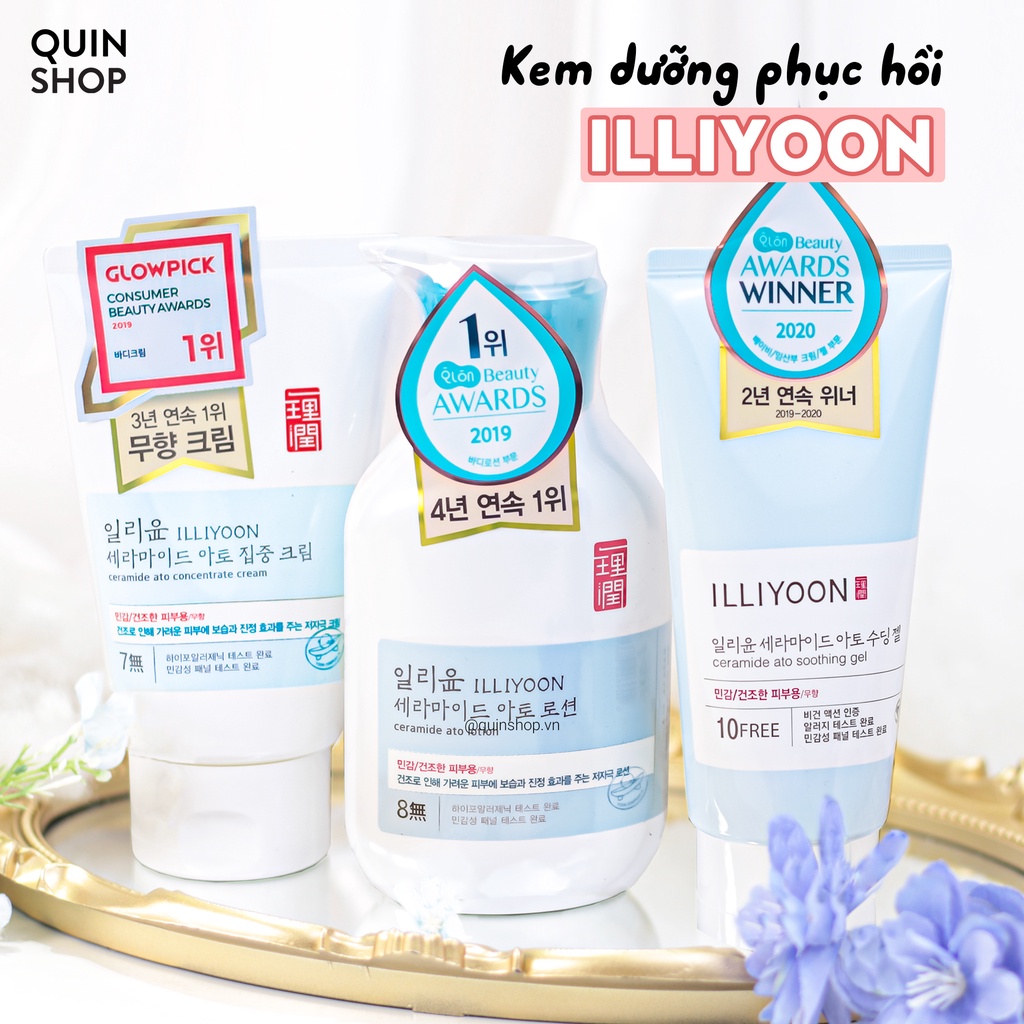 Kem Dưỡng Ẩm ILLIYOON Ceramide Ato Cream Gel Lotion