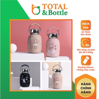 Bình nước giữ nhiệt, ly giữ nhiệt dễ thương cho trẻ 230 ml, inox 304 an toàn cho sức khỏe - Total Bottle