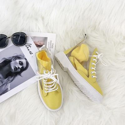 ] BOOTS MARTIN CAO-TOP TRONG SUỐT  FUZZERIO F14116