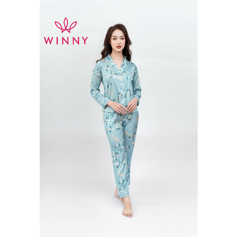 Bộ đồ mặc nhà lụa nữ Winny 1MNSA21561D