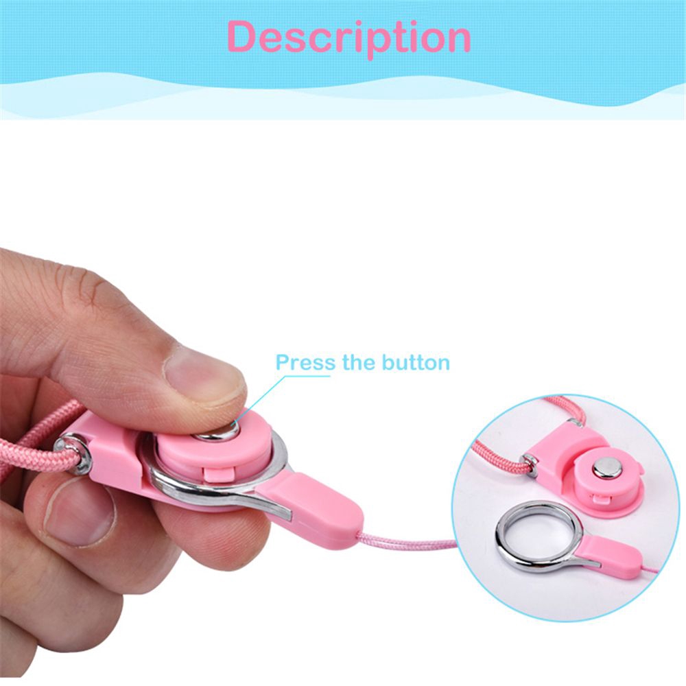 LETTER 5 Pcs Random color Security Nylon Finger Neck Lariat Universal Hang Rope Phone Lanyard
