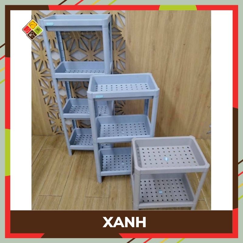 Kệ đa năng 4 tầng Inochi bằng nhựa kệ để đồ đa năng bằng nhựa phong cách Nhật Bản